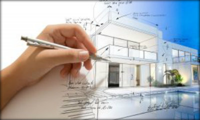 Immagine: illustrazione una mano che disegna un progetto di una casa
