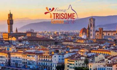 Logo dell'evento con sfondo di Firenze
